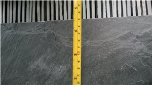 Natural Pure Black Mushroom Slate Hot Selling Slabs & Tiles, China Black Slate