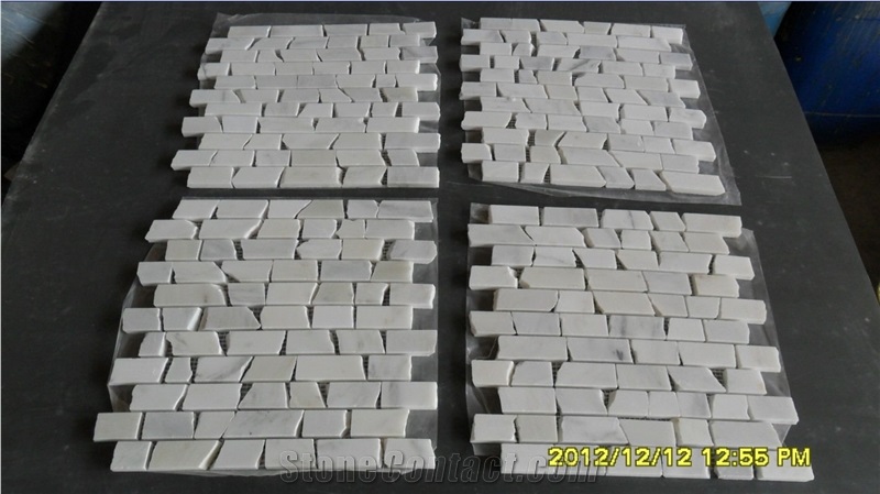 New White Marble Mosaic, Oriental White Marble Mosaic,Hexagon Mosaic