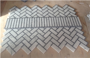 New White Marble Mosaic, Oriental White Marble Mosaic,Hexagon Mosaic