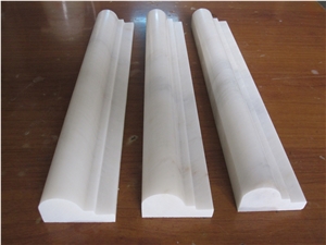 Oriental White Marble Trim Pencil Border Lines