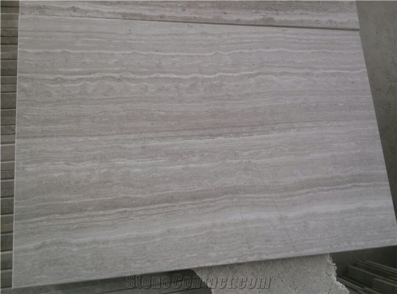 Silver Travertine Slabs & Tiles, Turkey Grey Travertine