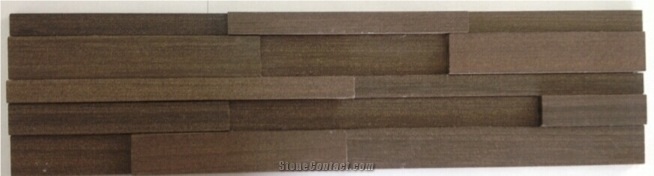 Wenge Sandstone Slabs & Tiles, China Brown Sandstone