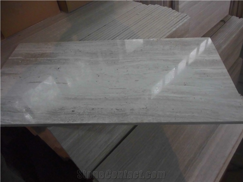 White Wooden Marble Slabs & Tiles, China White Marble
