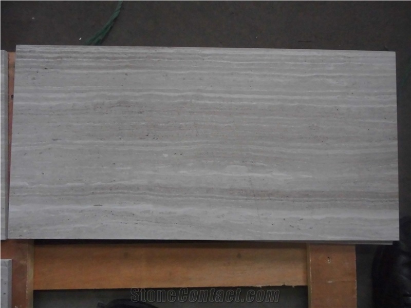 White Wooden Marble Slabs & Tiles, China White Marble