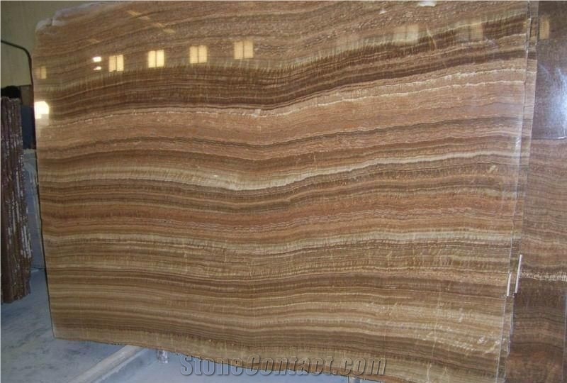 Yellow Wooden Grain Marble Slabs & Tiles, China Yellow Marble