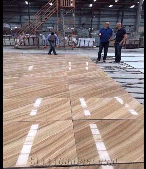 Yellow Wooden Grain Marble Slabs & Tiles, China Yellow Marble