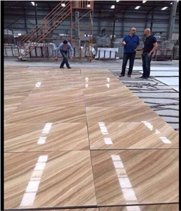Yellow Wooden Grain Marble Slabs & Tiles, China Yellow Marble