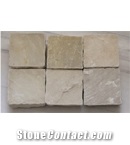 Mint Sandstone Cobbles, Gwalior Mint Sandstone Cube Stone & Pavers