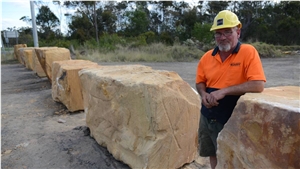 Australia Sandstone Blocks, Maroota Gold Sandstone Blocks