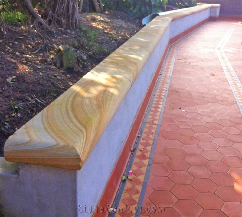 Maroota Gold Sandstone Wall Coping