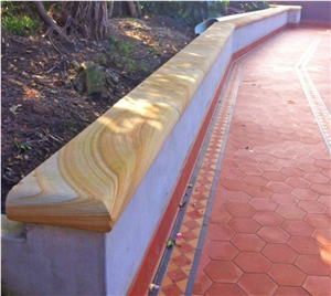 Maroota Gold Sandstone Wall Coping Maroota Gold Sandstone Wall Coping