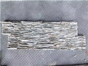 Cement Culture Slate Stone Wall Cladding Veneer, Brown Slate Wall Cladding