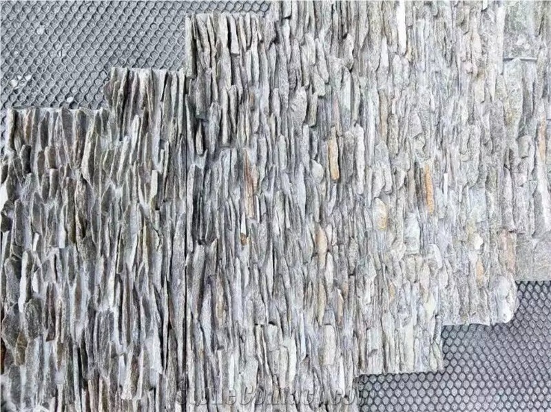 Cement Culture Slate Stone Wall Cladding Veneer, Brown Slate Wall Cladding