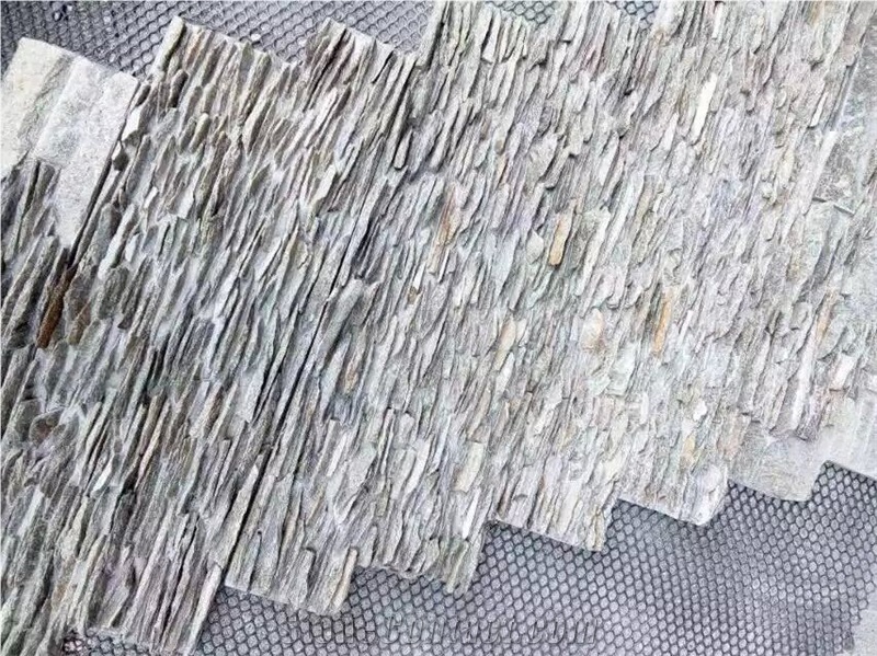 Cement Culture Slate Stone Wall Cladding Veneer, Brown Slate Wall Cladding