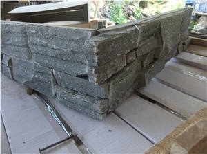 Culture Slate Corner Stone Ledge Stone Corner Stacked Stone, Rusty Yellow Brown Slate Corner Stone
