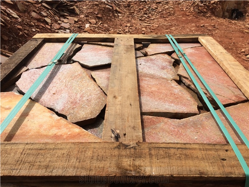 Flagstone Quarzite Sao Vicente, Brazil Quartzite Flagstone