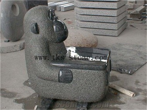 Animal Carving Garden Bench, Owl Pig Bear Park Benches