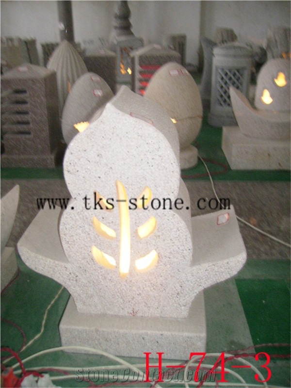 Beige Granite Garden Lanterns&Lamps,Lantern Sculptures,Lamp Caving,Japanese Lanterns,Exterior Lamps,Chinese Granite Lanterns
