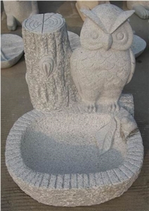 Beige Granite Statues,Owl Sculptures&Statues, Animal Sculptures,Owl Caving,Garden Sculptures,Statues