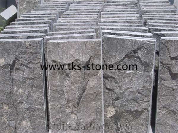 Blue Limestone Facades/Wall Tiles,Blue Wall Cladding Stone/Wall Panel,Wall Panels Natural Face,