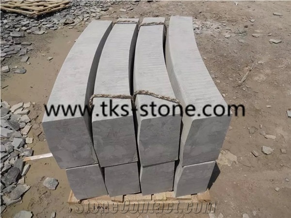 Bluestone Kerbstone, China Blue Stone Kerbs,Honed Bluestone Kerbstone,China Blue Stone Sidewalk Curbstone,Curved Kerbstones/Curbstone
