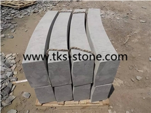 Bluestone Kerbstone, China Blue Stone Kerbs,Honed Bluestone Kerbstone,China Blue Stone Sidewalk Curbstone,Curved Kerbstones/Curbstone