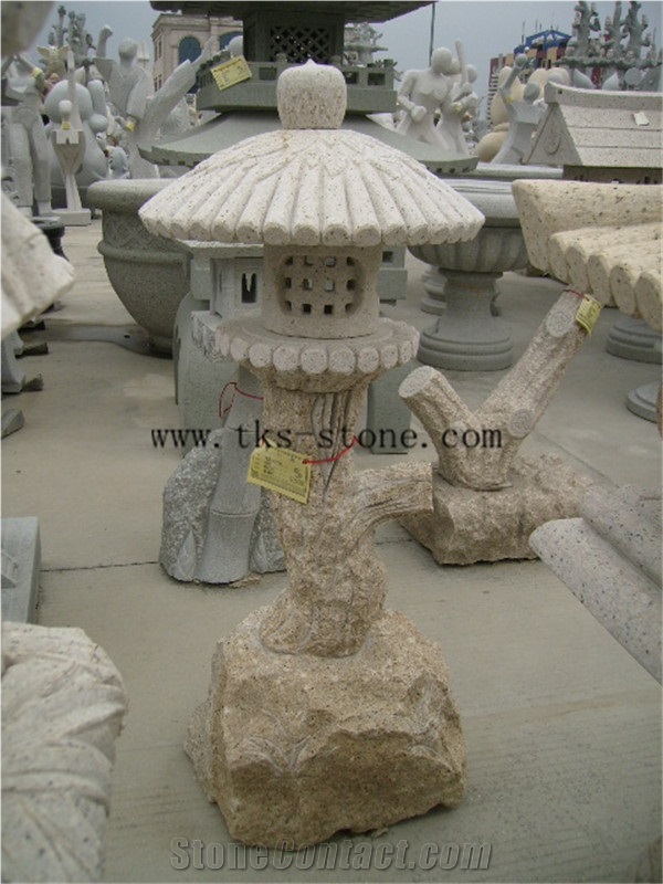 Branch Sculpture Garden Beige Granite Lanterns,Sinicism Lantern