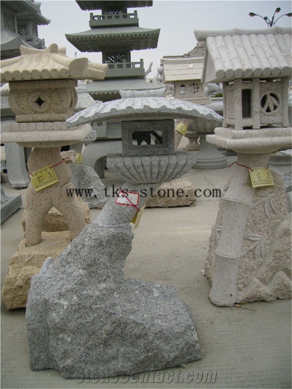 Branch Sculpture Garden Beige Granite Lanterns,Sinicism Lantern