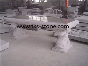China Beige Chairs & Bench,Beige Granite Bench,Stone Bench,Sculptured Chairs,Garden Bench