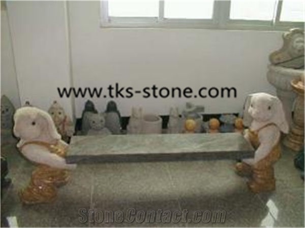 China Beige Chairs & Bench,Beige Granite Bench,Stone Bench,Sculptured Chairs,Garden Bench