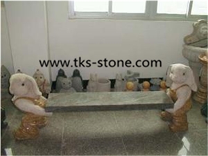 China Beige Chairs & Bench,Beige Granite Bench,Stone Bench,Sculptured Chairs,Garden Bench