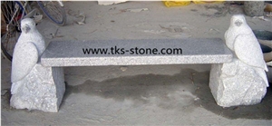 China Beige Chairs & Bench,Beige Granite Bench,Stone Bench,Sculptured Chairs,Garden Bench