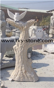 China Beige Granite Eagle Sculptures & Statues,Garden Sculptures,Statues,Landscape Sculptures,Western Statues,Handcarved Sculptures