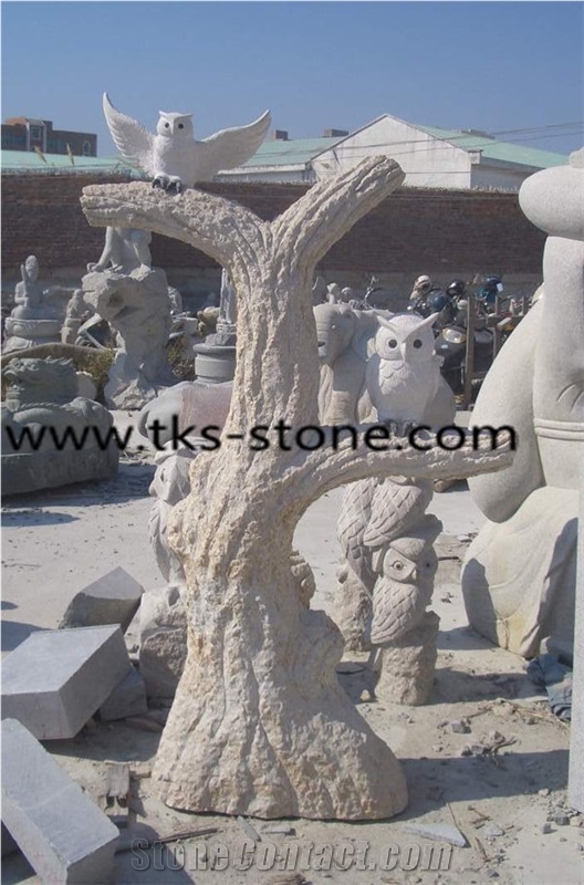 China Beige Granite Eagle Sculptures & Statues,Garden Sculptures,Statues,Landscape Sculptures,Western Statues,Handcarved Sculptures