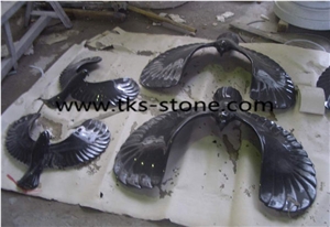 China Beige Granite Eagle Sculptures & Statues,Garden Sculptures,Statues,Landscape Sculptures,Western Statues,Handcarved Sculptures