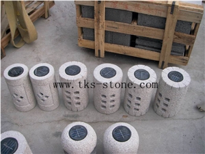 China Beige Granite Japanese Lanterns,Beige Granite Garden Lanterns,Chinese Granite Lamps,Garden Lamps