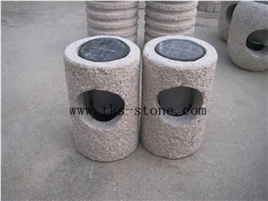 China Beige Granite Japanese Lanterns,Beige Granite Garden Lanterns,Chinese Granite Lamps,Garden Lamps