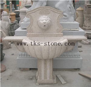 China Beige Granite Lion Shaped Flower Pots in Garden, Villa