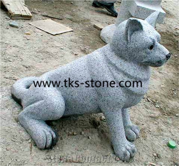 China Black Granite Dog Sculpture & Statue,Stone Dog Caving,Shanxi Black Animal Sculptures,Handcarved Sculptures,Dog Statues