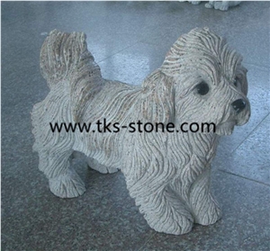 China Black Granite Dog Sculpture & Statue,Stone Dog Caving,Shanxi Black Animal Sculptures,Handcarved Sculptures,Dog Statues