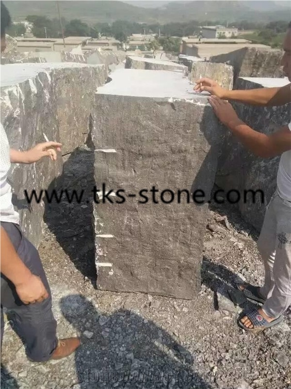 China Blue Limestone Blocks for Pattern Floor Covering-Own Factory