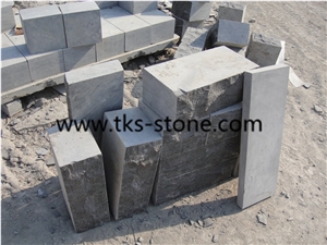 China Blue Limestone Cube Stone,Blue Limestone Surface Natural Finishing,Natural Blue Stone