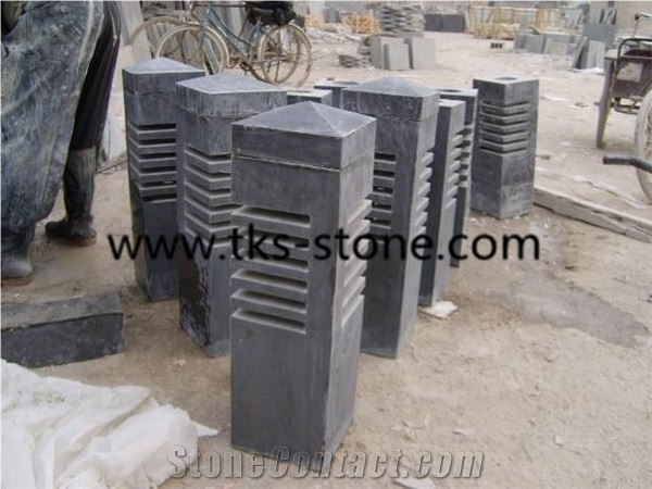 China Blue Limestone Lanterns,Garden Lanterns