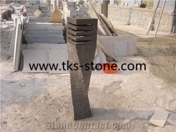 China Blue Limestone Lanterns,Garden Lanterns