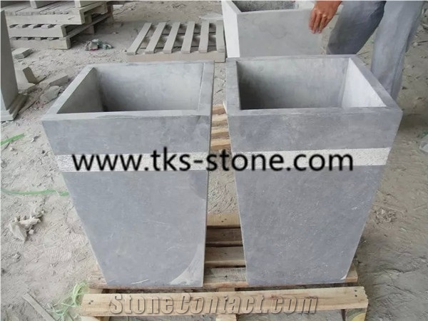 China Blue Limestone Mailboxes/Letter Boxes