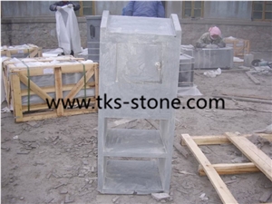 China Blue Limestone Mailboxes/Letter Boxes