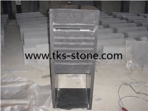 China Blue Limestone Mailboxes/Letter Boxes