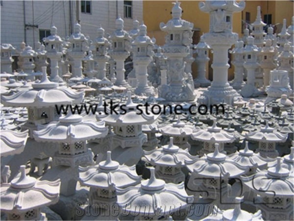 China Brown Granite Lanterns & Lamps, Brown Granite Lanterns, Garden Lanterns, Japanese Lanterns, Garden Lamps
