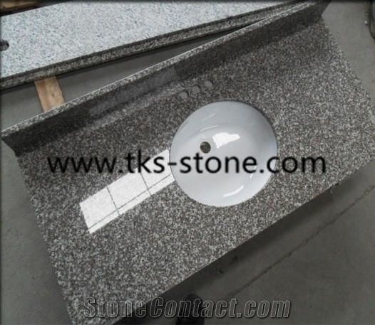 China G644 Pink Granite Countertops,Bainbrook Brown,Loyuan Red Granite,Luo Yuan Violet,Luoyuan Violet,Majestic Mauve,Misty Brown,Purple Pearl,China Ruby Red Granite Tiles,Granite Vanity Tops,Bathroom,
