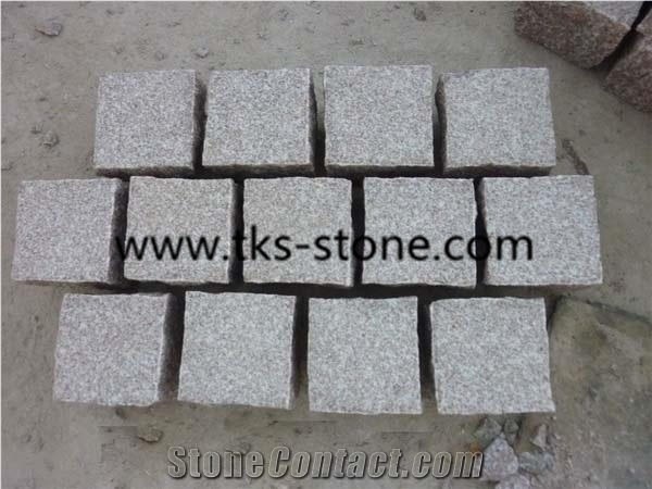 China G644 Pink Granite Cube Stone,Bainbrook Brown,Loyuan Red Granite,Luo Yuan Violet,Luoyuan Violet,Majestic Mauve,Misty Brown,Purple Pearl,China Ruby Red Granite Cube Stone,Granite Cobble Stone